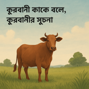 কুরবানী কাকে বলে ও কুরবানীর সূচনা