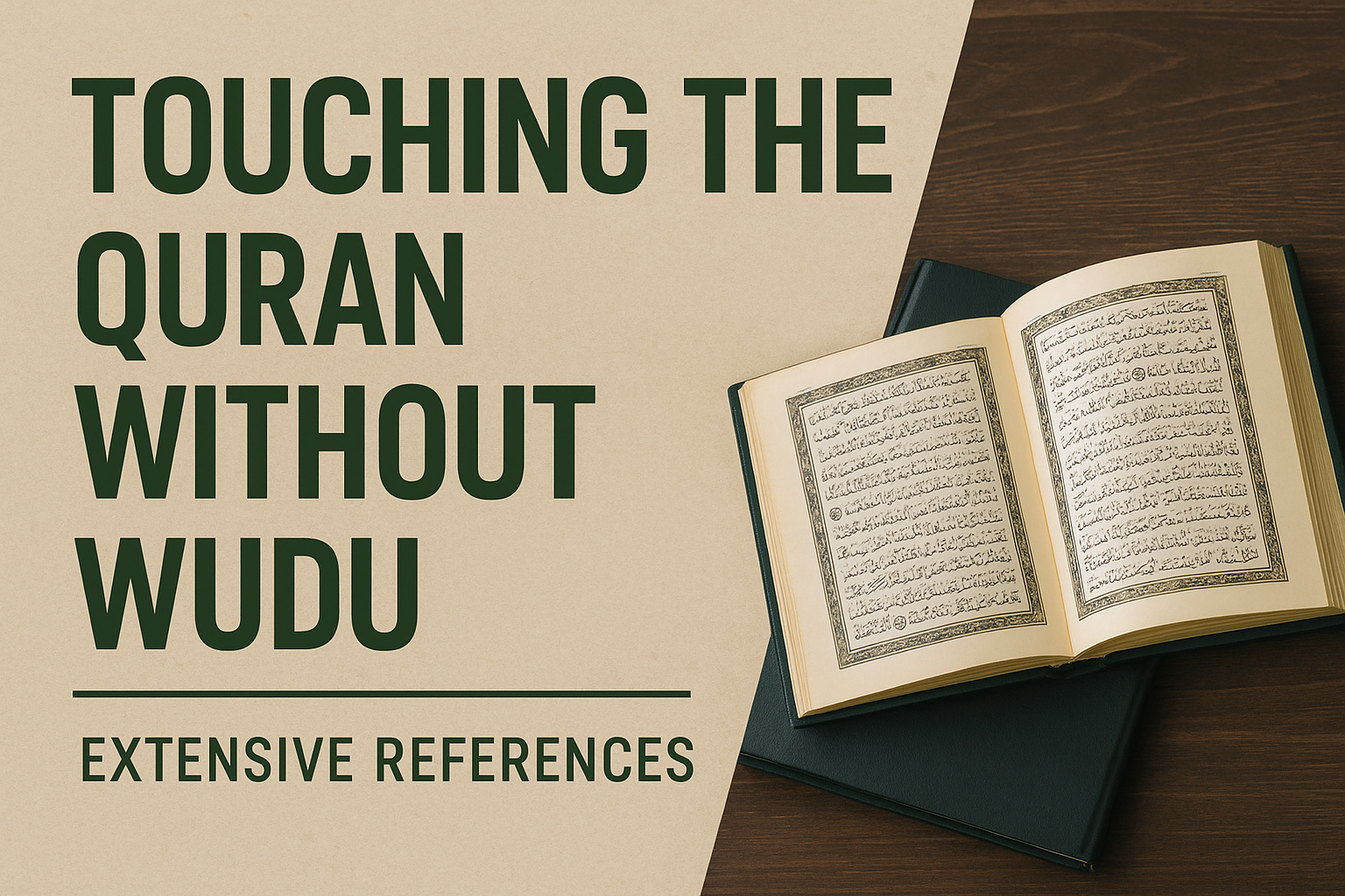 ওযু ছাড়া কুরআন স্পর্শ