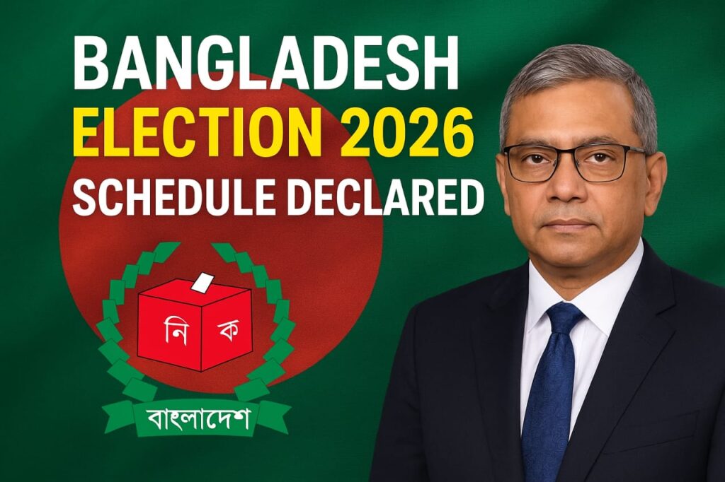 বাংলাদেশ জাতীয় সংসদ নির্বাচন ২০২৬: তফসিল ঘোষণা আজ