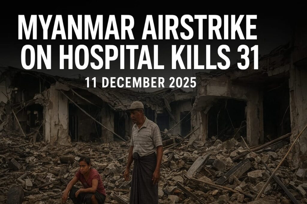 মিয়ানমারে হাসপাতাল লক্ষ্য করে ভয়াবহ বিমান হামলা